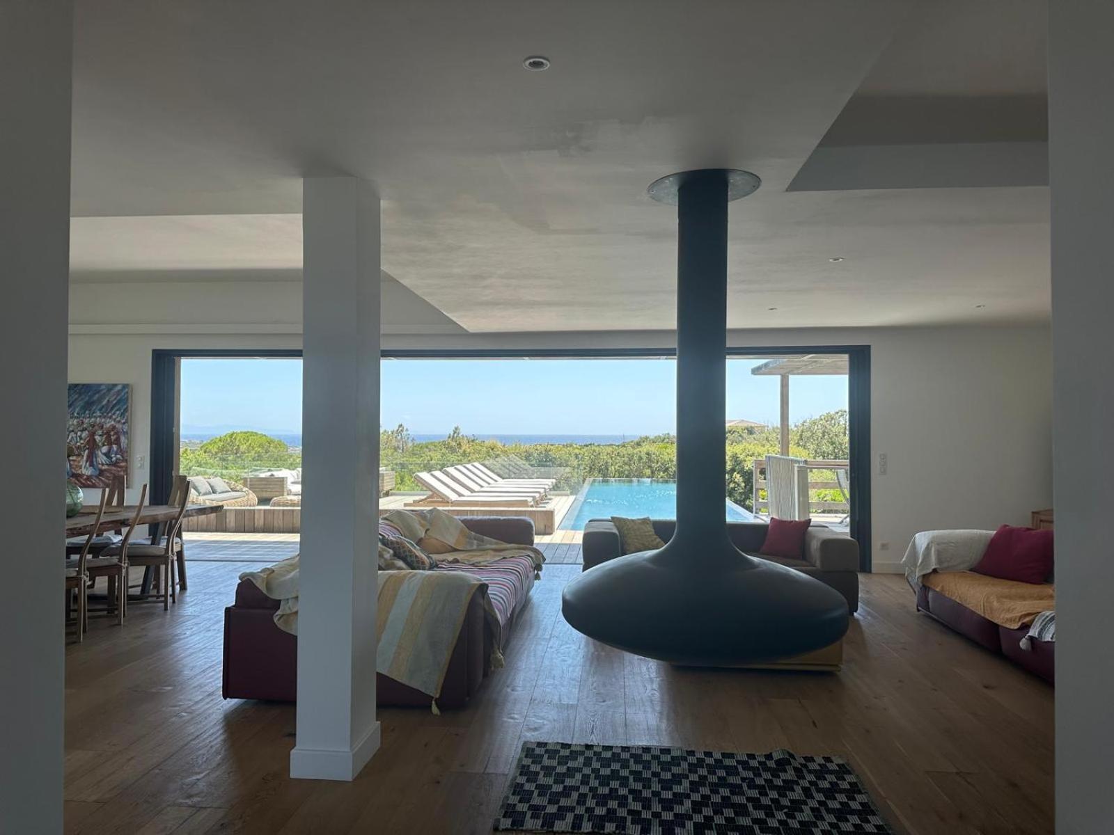 Villa De Luxe Surplombant La Mer, Piscine Suspendue Pianottoli-Caldarello  Luaran gambar